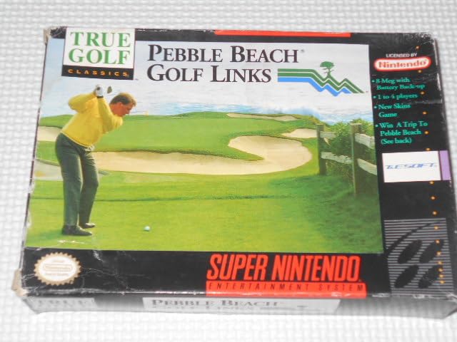 スーパーファミコン - SFC★PEBBLE BEACH GOLF LINKS SNES 海外版 北米版 Amazon | SFC☆PEBBLE BEACH GOLF LINKS SNES 海外版 北米版