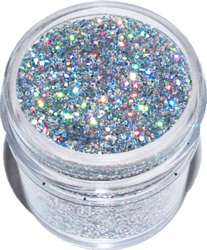Art Glitter #124 Jet Eye, Chunky Opaque Hologram Glitter 1 OZ JAR