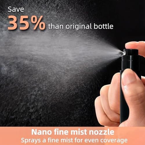 AA01BK Perfume Refillable Bottle 10ml Bottom Refill Portable Purse Atomizer, Cologne Travel Perfume Spray Bottle for Outgoing and Traveling(black)2