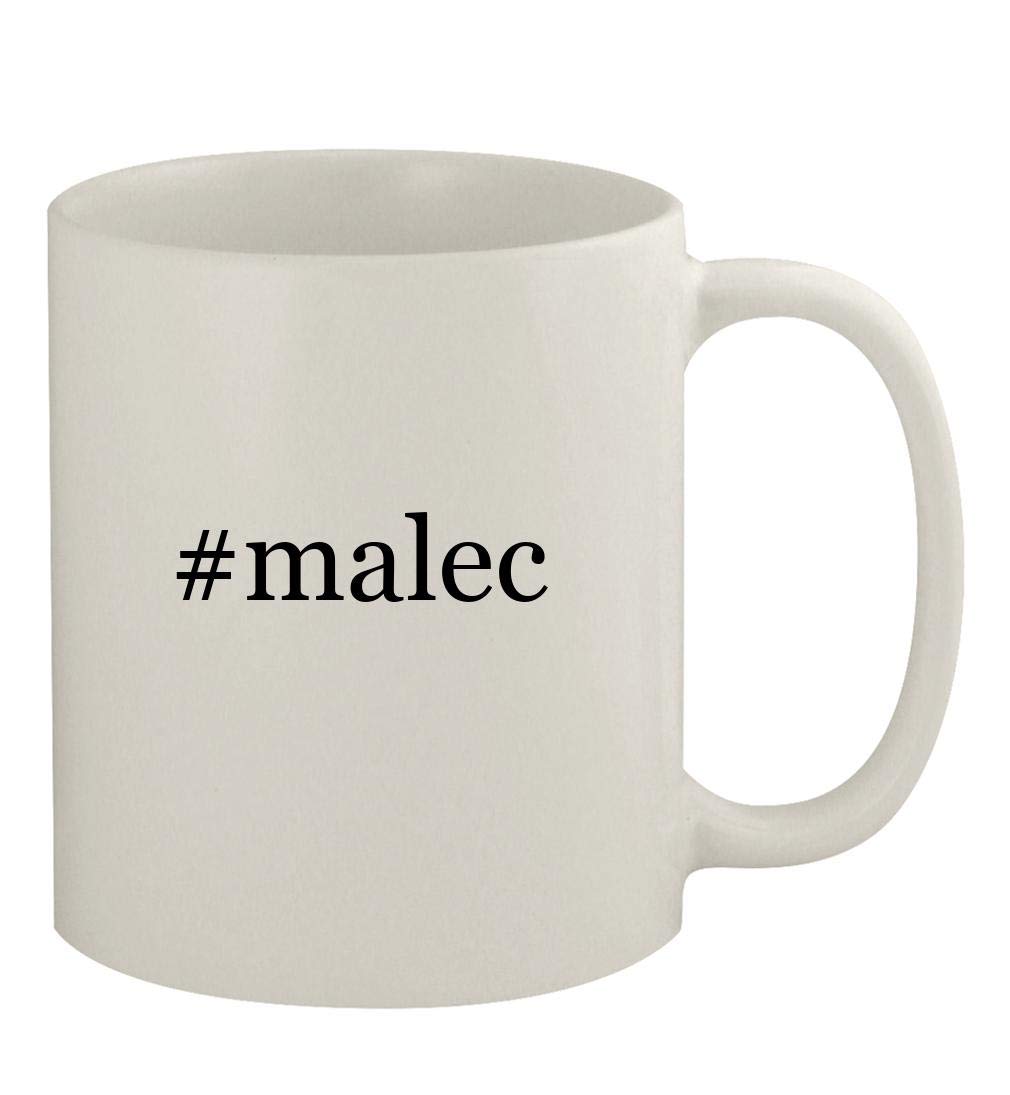 #malec - 11oz Ceramic White Coffee Mug, White