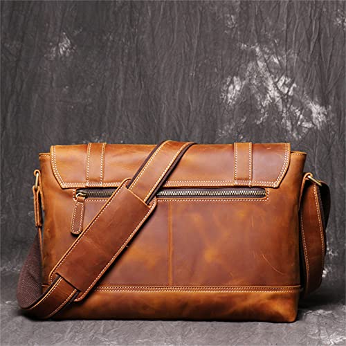 Casual Shoulder bag Men Vintage Men's Bag Leather Men's Messenger Bag Man Purse3