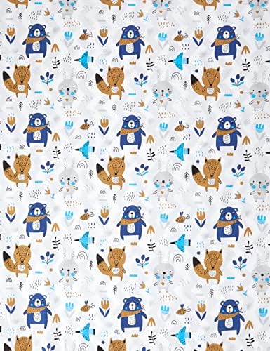Baby's comfort Reversible Baby Bedding Set Duvet Cover + Pillowcase (120x90cm for cots and cotbeds), (Pack of 1)