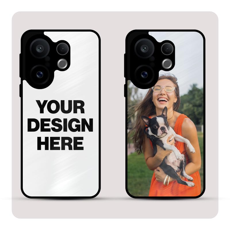 Image of Personalized Back Cover for Vivo X200 FE | Custom Case with Name, Photo or Logo | PrintShield Hybrid with Soft TPU Grip & Scratch Protection