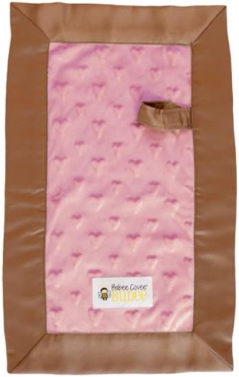 Babee Covee Budee Blanket, Strawberry Heart with Mocha Dot (Discontinued by Manufacturer)