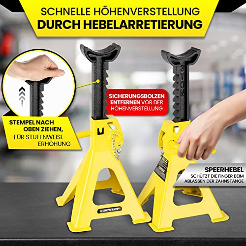 Dunlop,Set di cavalletti per auto, 3000 kg