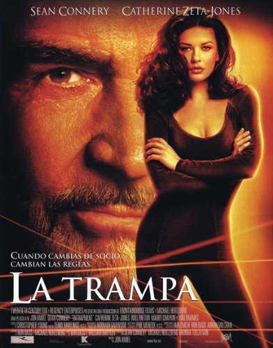 Entrapment Movie Poster (27 x 40 Inches - 69cm x 102cm) (2000) Spanish -(Sean Connery)(Catherine Zeta-Jones)(Ving Rhames)(Will Patton)(Maury Chaykin)