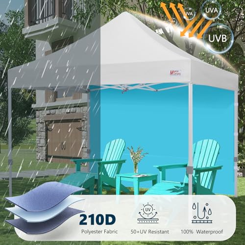 Image of MASTERCANOPY 10x10 Pop Up Canopy Sidewall Only 1-Pack Sky Blue