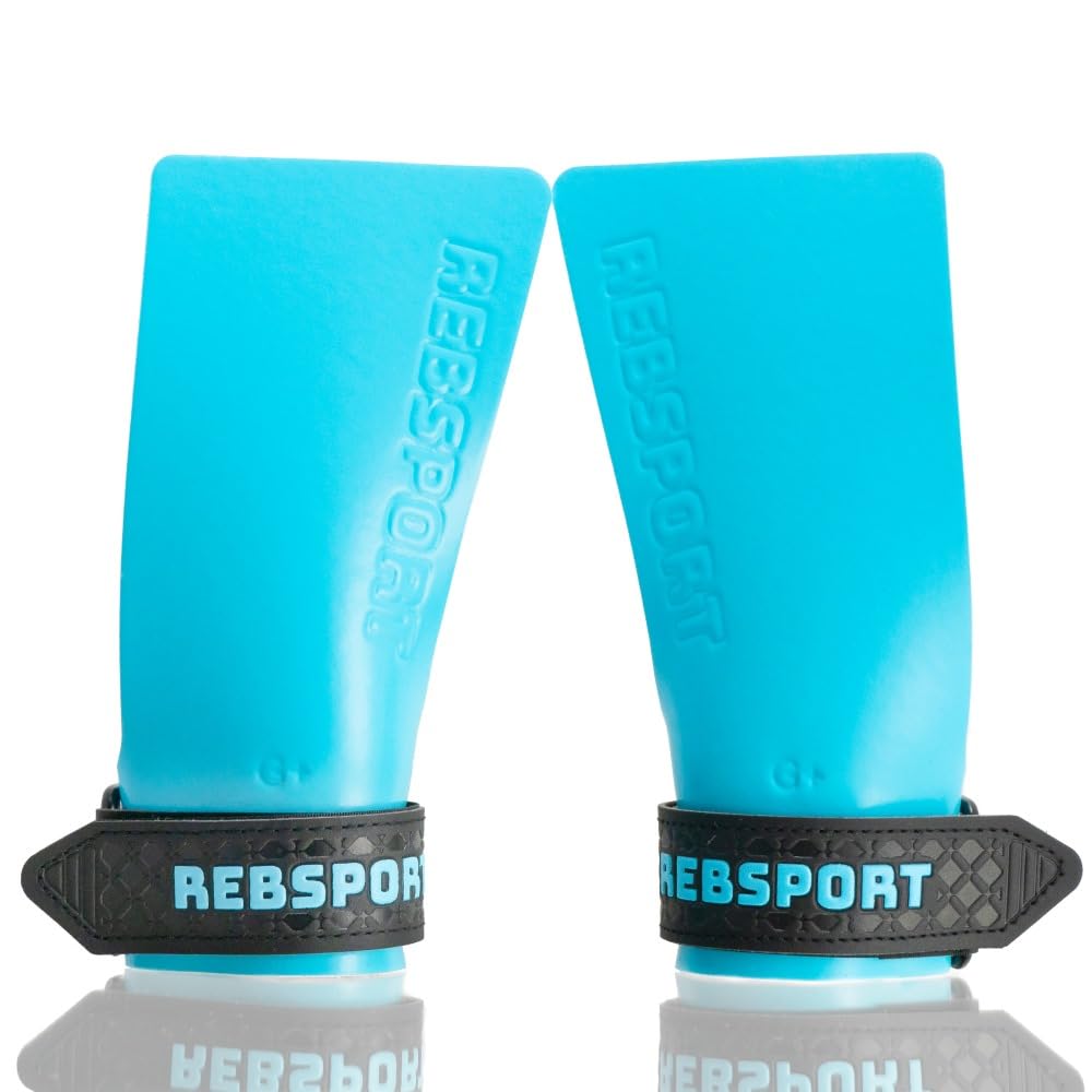 Rebsport Paracalli Crossfit in Silicone Senza Fori, Grip Estremo Senza Magnesite, Paracalli Wod Unisex, Guanti Paracalli per Crossfit, Palestra, Calisthenics, Weightlifting, Massima Protezione Mani