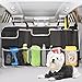 ALLUNGARE Organizer Auto, 108x52CM Impermeabile Organizer Bagagliaio Borsa con 9 Tasche , Attrezzato 5 Strisce di Velcro Tasca Portaoggetti Auto per SUV e MPV Risparmiare sul Sedile Posteriore