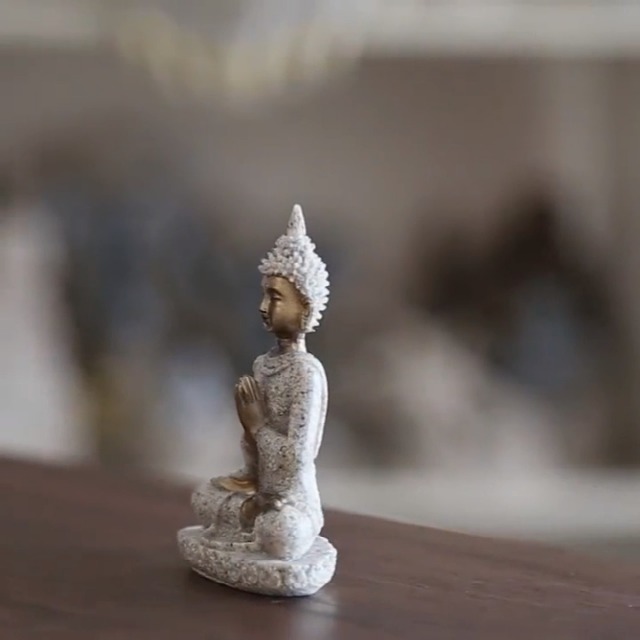 Estatua Buddha meditación 3 pulgadas decorativa yoga miniatura 7