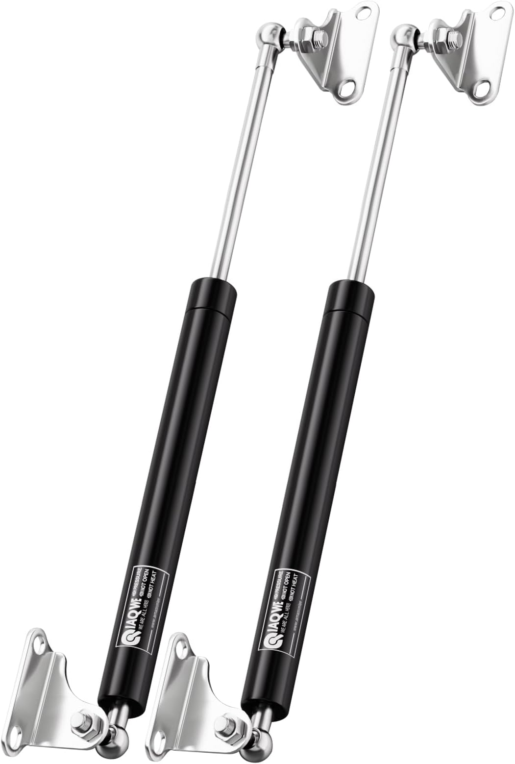 15 Inch 100Lbs 445N Gas Struts for Heavy Lid, RV Bed Heavy-Duty Tool Box Large Floor Hatch Marine Boat Deck Hatch, 15" DIY Gas Lift Shocks Kit with L Mount Brackets, 2 Pcs by IAQWE