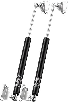 28 Inch 80Lbs 356N Gas Struts for Heavy Lid RV Bed Trap Door Toolbox Lid Camper Bed Storage Crate Basement Floor Hatch Shed Windows, 28" DIY Gas Shocks Lift Kit with L Mount Brackets, 2 Pcs by IAQWE