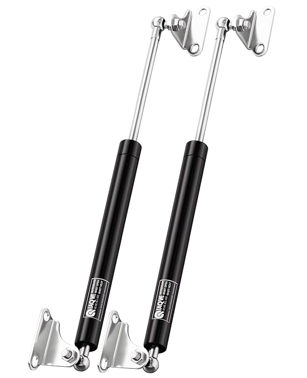 36 Inch 200Lbs 890N Gas Struts for Toolbox Trash Bin Lid Trap Door Camper Storage Crate Basement Floor Hatch Truck Canopy Shed Windows, DIY Gas Shocks Lift Kit with L Mount Brackets, 2 Pcs by IAQWE by IAQWE - Used condition - CA$42.36