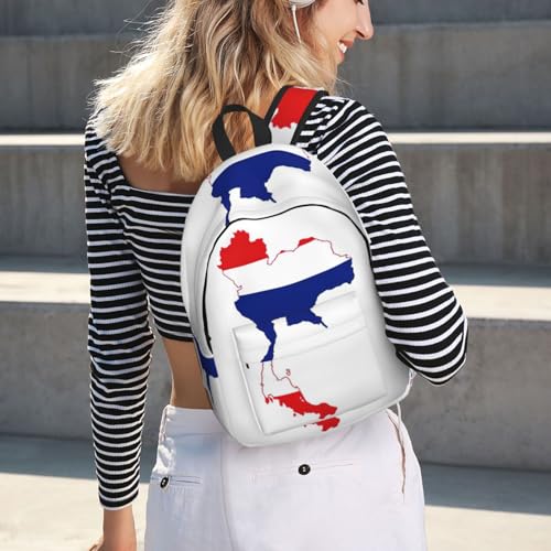 Mochila de viaje para laptop con diseño de mapa de Tailandia cómodo 7
