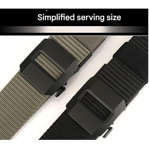 Automatic Buckle Stretch Nylon Belt for Men - Adjustable No-Hole Design,Comfortable & Durable Casual, Office3