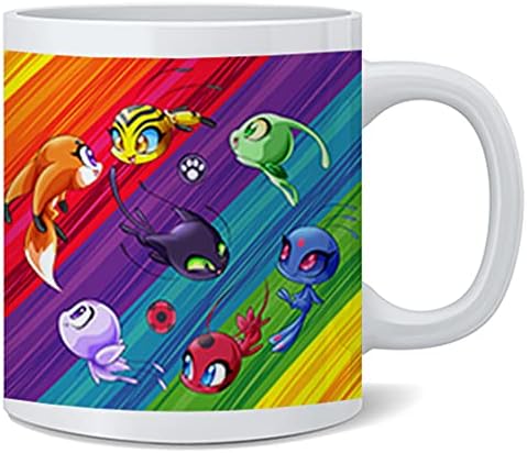 Miniatura 3 de Poster Foundry Miraculous Ladybug Girl Cat Noir Rainbow Kwamis Taza 12oz