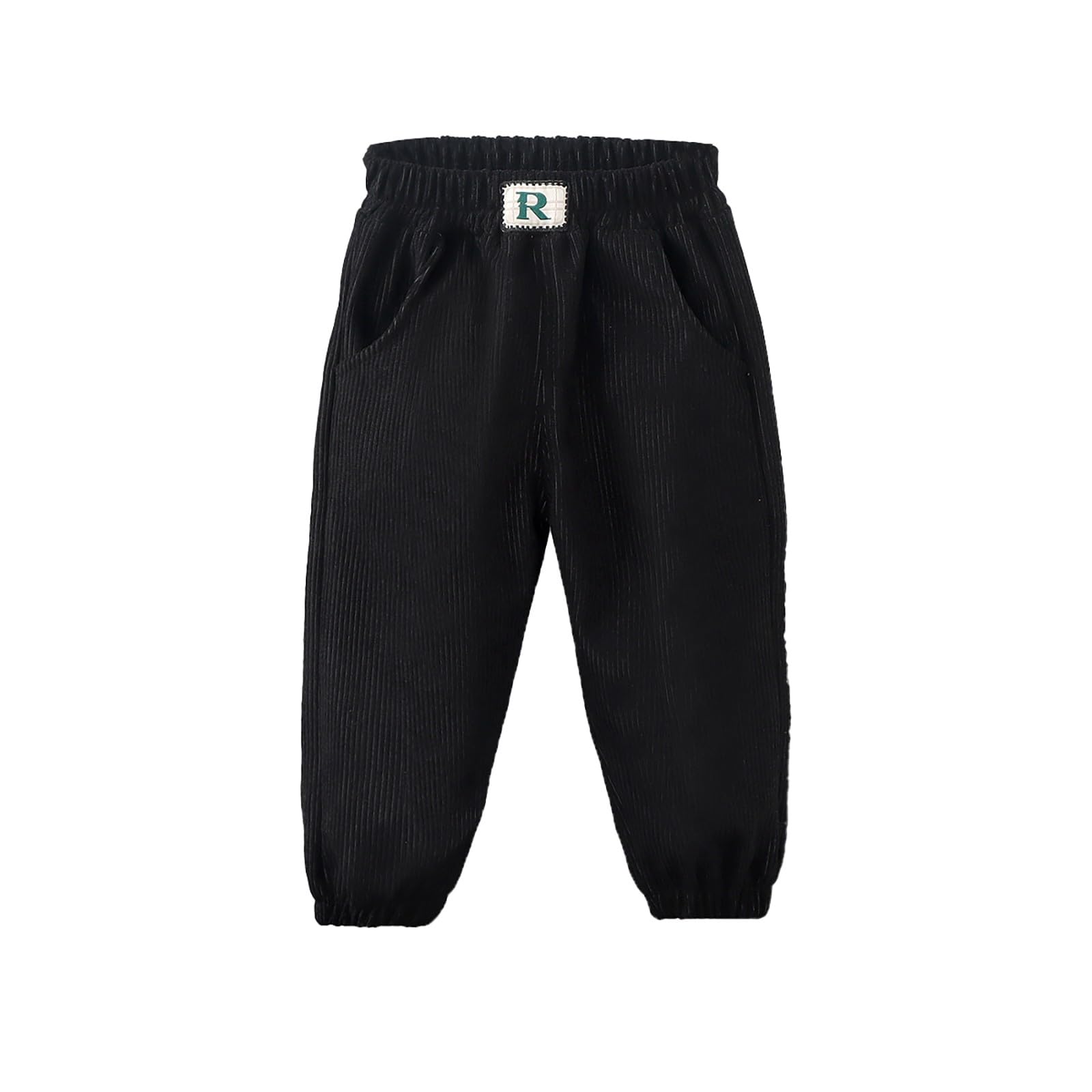 Genérico Pantalones Baggy Niño Pantalones de Pana Deportivos Cargo para Niños con Cintura Elástica y Diseño Casual