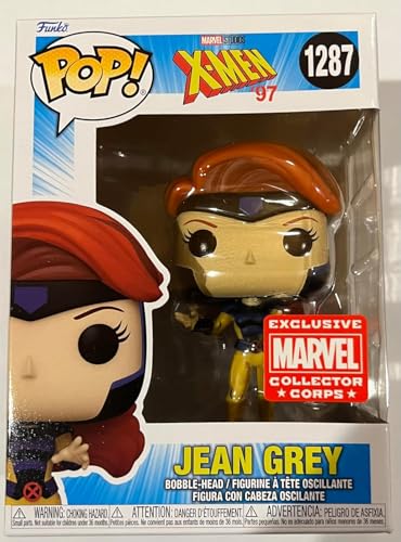 Pop! Funko Marvel Collector Corps Esclusivo X-Men '97 Jean Grey #1287 Con Custodia In Acrilico!
