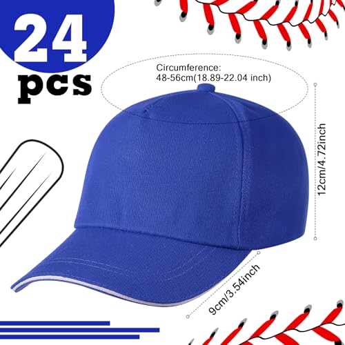 Image of Shyyween Kids Baseball Caps Youth Adjustable Plain Baseball Hats Cotton Blank Hats Bulk for Girls Boys Sport Team