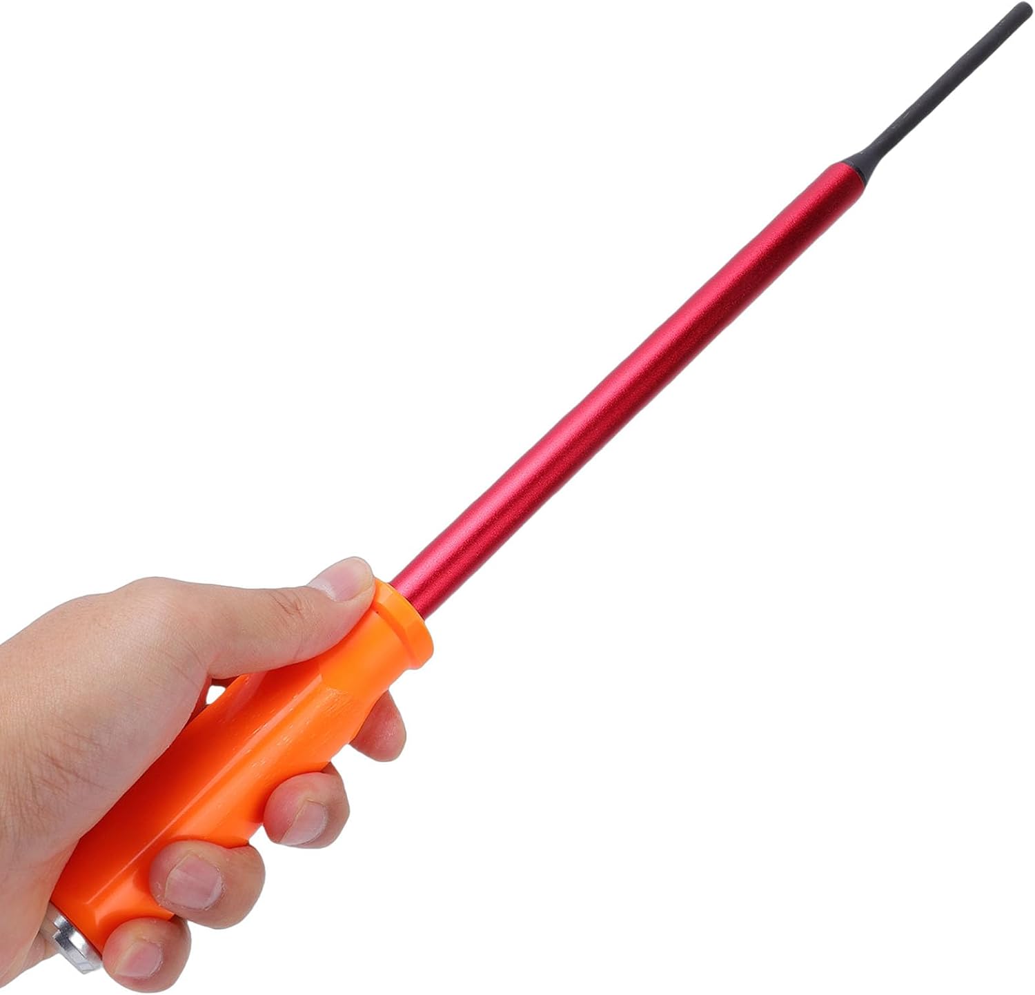 Luocute Long Pin Punch Set, 40cm Pin Punch with Ergonomic Handle and Strike Cap, 1/4in 5/16in 3/8in Heads, with Knurled Grip, for Most Calipers
