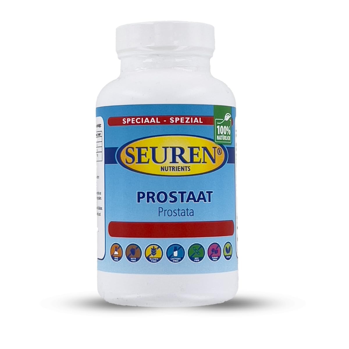 Seuren Nutrients Prostata Komplex Kapseln | Hochdosiert | Verbessert die Prostata Funktion | 200 Kapseln | 100% Natürlich