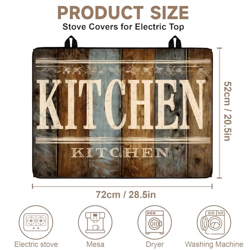 Image of Stove Burner Covers Non-Slip Electric Cooktop Protector Mat (Kitchen)