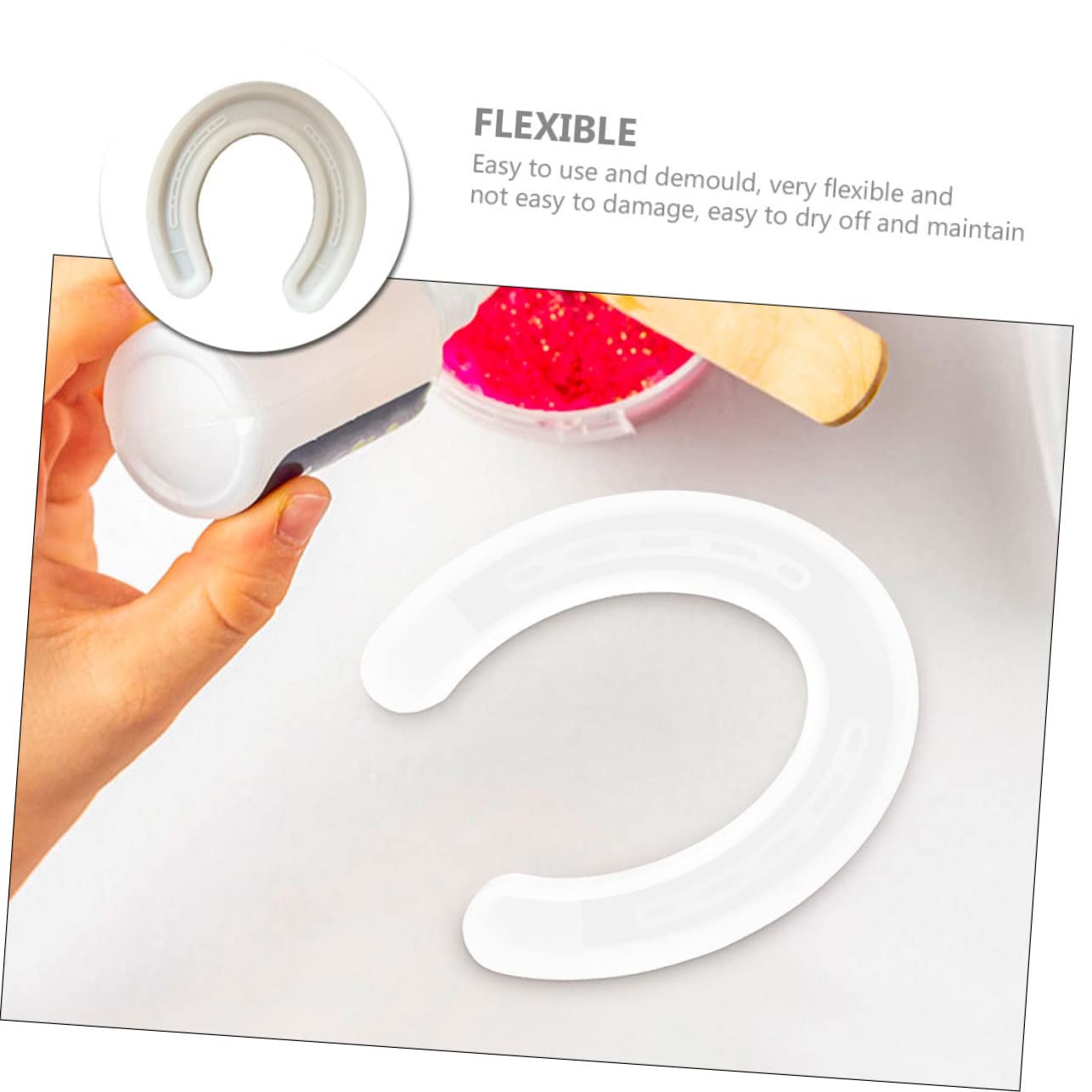 STOBOK 5pièces Moule Silicone Forme Cheval Pour Pour Fabrication De Bougies Parfumées Et Autres Artisanats Flexible Et Réutilisable