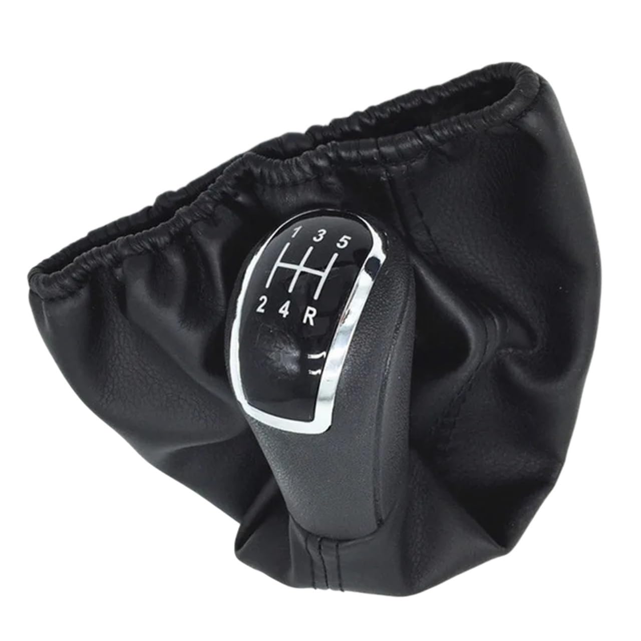 HSUKIHO Car Shift Knob Cover for Benz for C-Class W202 W208 for E-Class W210 W203 S203 W245 W169 (04-12)/ W168 (97-04) Car Hand Speed Manual Gear Shift Knob(Black 12345R)