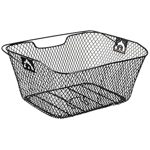 FISCHER Fietsmand voor bagagedrager, fijnmazig, zwart