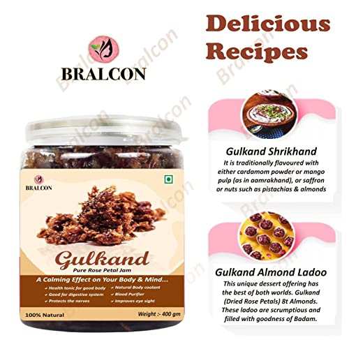 Image of BRALCON Natural Gulkand Rose Petal Jam - 400g