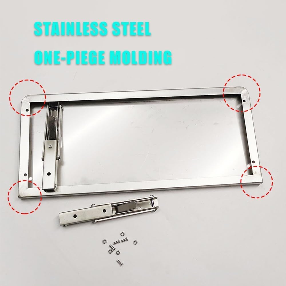 Tavolo pieghevole in acciaio inox per cucina commerciale e ristorante, 70 x 20 cm, per lavanderia, salvaspazio, ideale per la preparazione di cibo e cibo