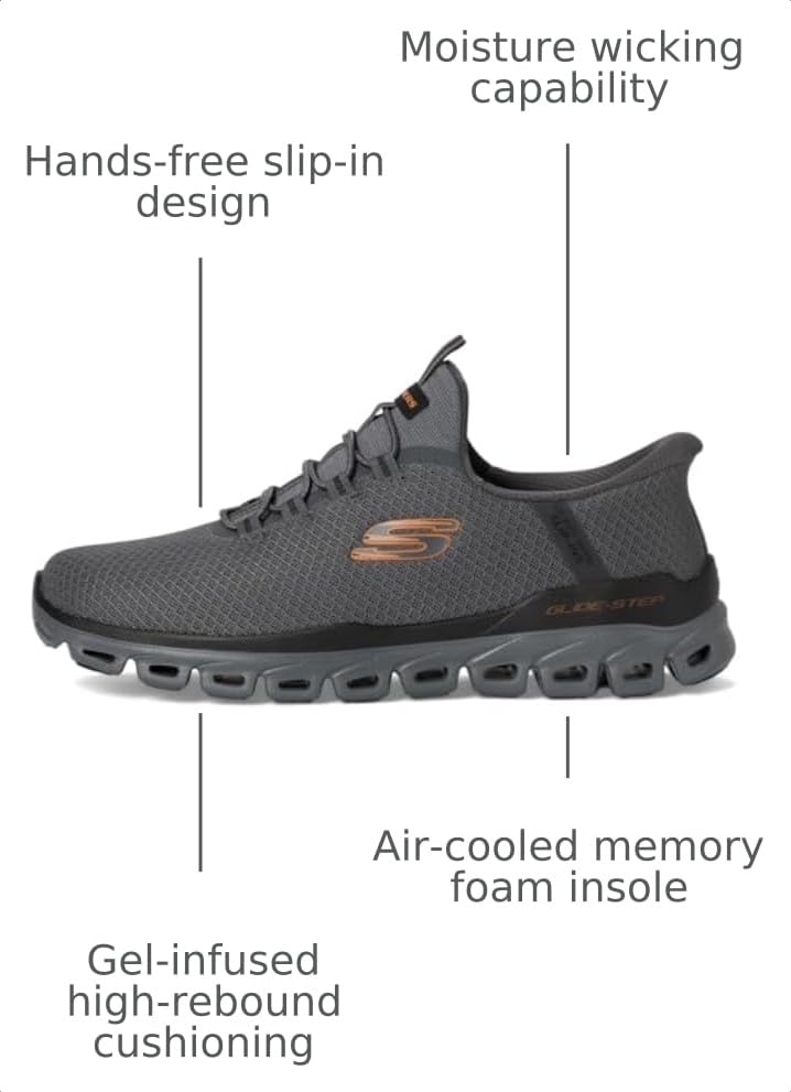 Image of Skechers Men's Glide-Step Noxus Hands Free Slip-in Shoes