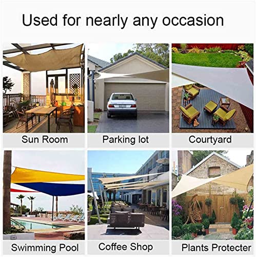 Toldo triangular con protección UV 98% y lona impermeable para verano 8
