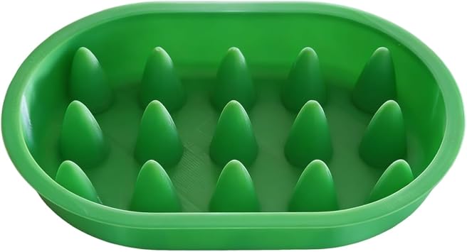 Slow Feeder Bowl Compatible with SureFeed Microchip Pet Feeder Portion Control Insert for Cats & Small Pets Green