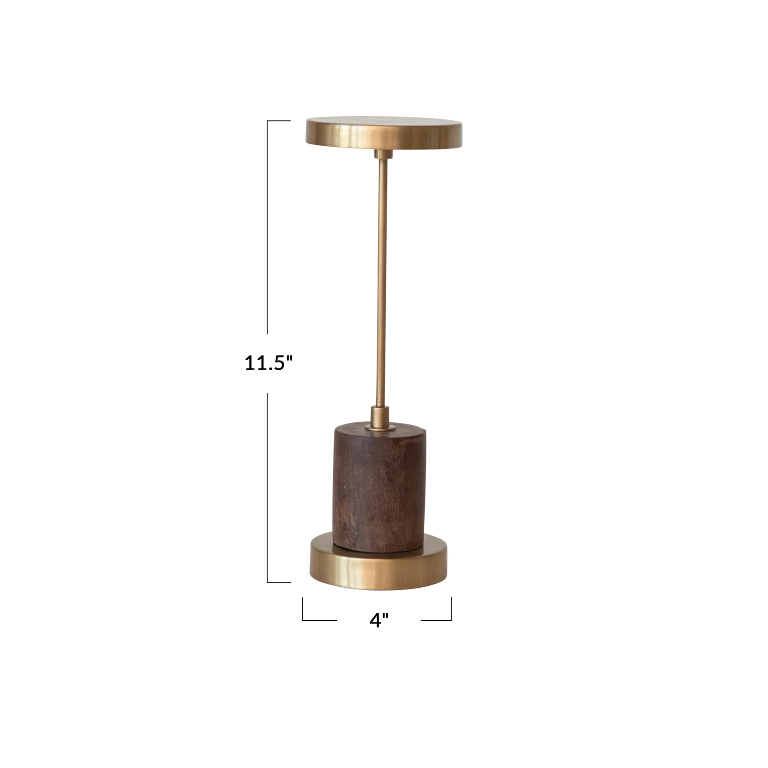 Amazon.com: Creative Co-Op Metal and Mango Wood LED Table