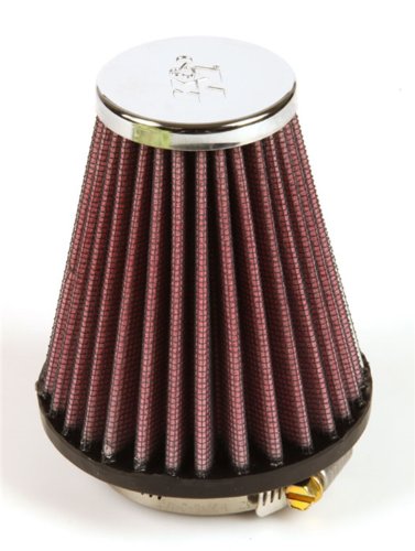 Image of K&N High-Flow Original Lifetime Universal Clamp-On Air Filter: High Performance, Premium: Flange Diameter: 2.0625 In, Filter Height: 4 In, Flange Length: 0.625 In, Shape: Round Tapered, RC-1200