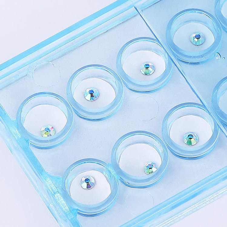 Image of Dental Tooth Gems Decoration Tooth Gem DIY Professional Tooth Crystal Kit Teeth Jewelry for Reflective Teeth Ornament Decor 10Pcs /Box (Multi-colored)