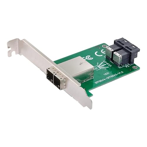 Miniatura 7 de Chenyang Mini SAS 2 SFF-8644 a 2 SFF-8643 HD adaptador convertidor de servidor de datos con soporte