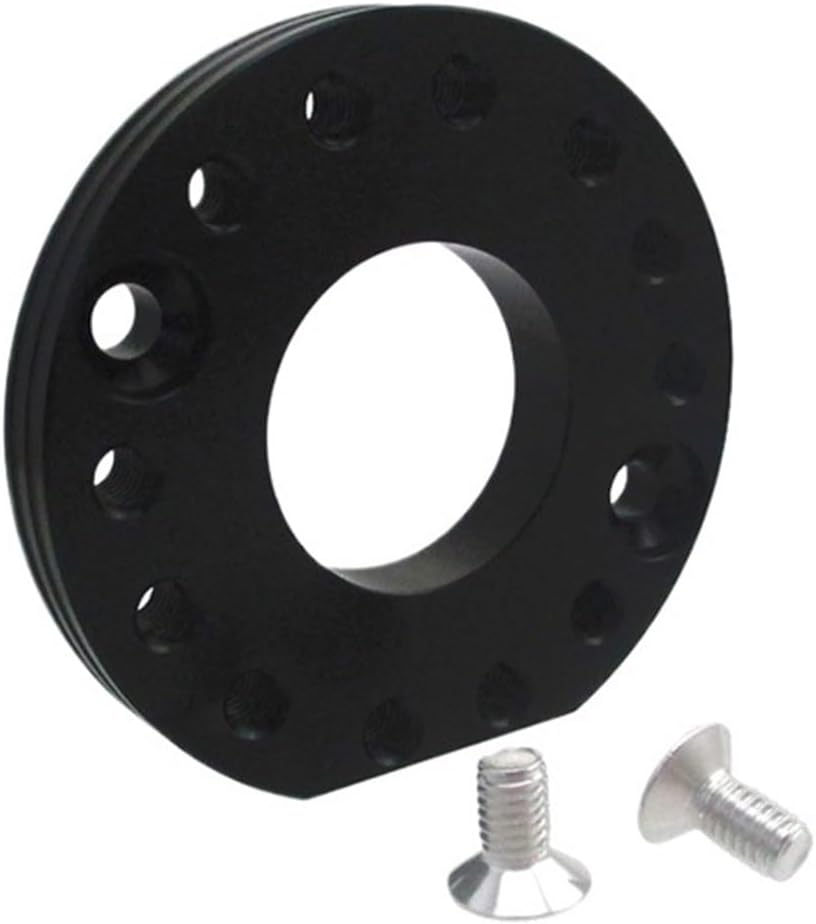 CNC Carb Adjuster Carburetor Inlet Manifold Spinner Plate Adaptor Compatible With ZS190 Zongshen DA Anima 190cc 212cc ENG-INE(Black)
