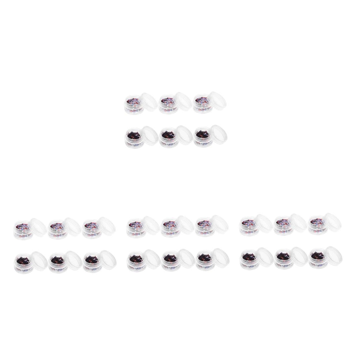 Healeved 4 Set Paillettes Pentagramma Paillettes Per Il Trucco Degli Occhi Neon Adesivi Gel Paillettes Per Unghie Scaglie Di Glitter Per Unghie Accessori Per Unghie Plastica 6 Scatole*4