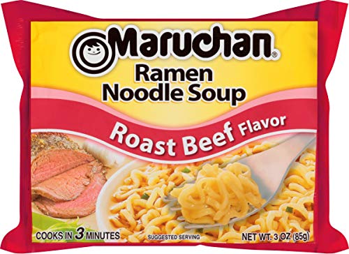 By The Cup Chop Sticks And Soup Variety, 4 Flavor Assortment, 3 Ounce Single Serving Packs Maruchan Ramen Noodle Soup, 6 Of Each Soy, Creamy Chicken, Roast Beef And Chicken Flavor (Pack Of 24) #TOP3