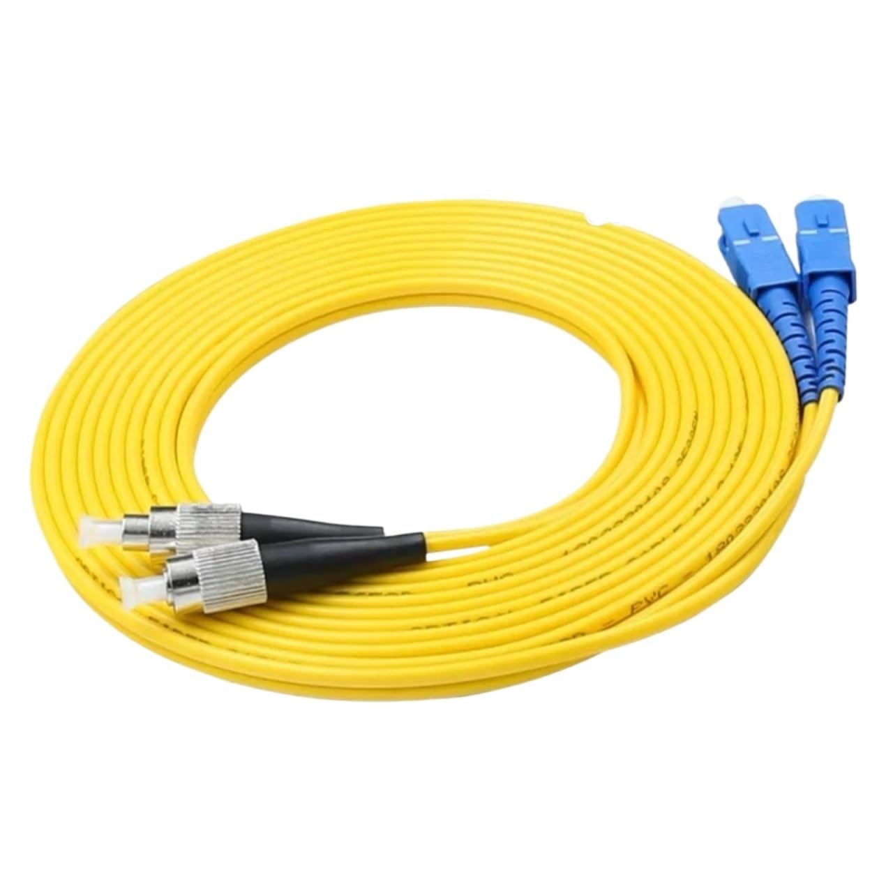 Światłowodowy kabel krosowy SC-FC jednomodowy dupleks pojedynczy tryb 10-100 m 3 mm 2 mm 50 m 1 szt