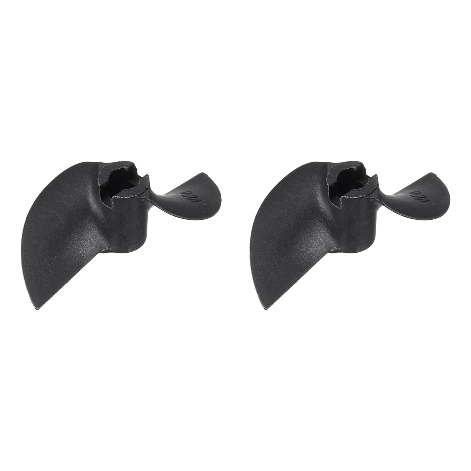sourcing map 2pcs RC Boat Propeller, 2 Blades Propellers 4.8mm Hole Dia 40mm OD 1.2mm Pitch CCW Clockwise Rotating Drill Propeller for RC Boat, DIY Ship Model, Black