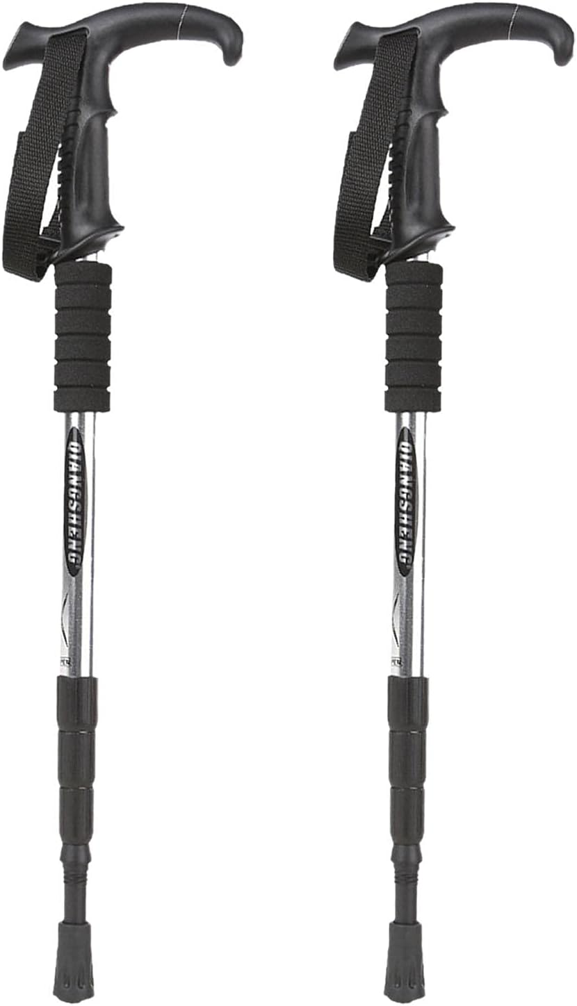 S/C Hiking Poles Telescopic Women Men Aluminium Adjustable Lightweight