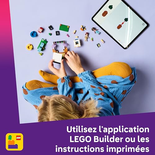 LEGO Friends Soirée Cinéma Entre Amies - Jeu de Construction pour Fille dès 6 Ans - 2 Mini-Poupées, Un Ecran & Un Projecteur Lumineux en Briques - Jeu Créatif - Idée de Cadeau d'anniversaire 42642