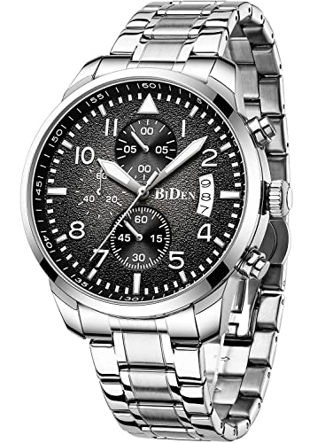 Hommes Montres Chronographe Analogique Quartz Montre Imperméable Steel Steel Montres Date d'affaires Hommes Designer Montre pour Homme Cover