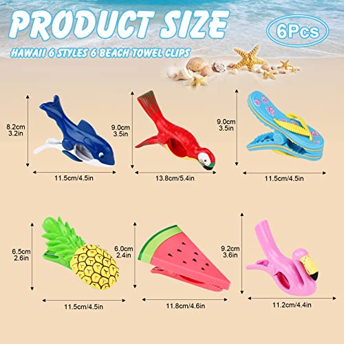 6 pezzi mollette per asciugamani da