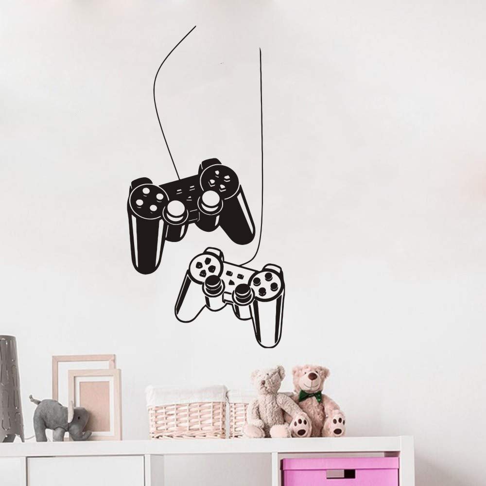 Gamer Wall Decals With Controller Design - Vinyl Stickers For Kids Playroom & Bedroom - View #2