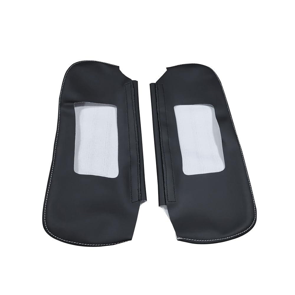 Zieichy Left and Right Side Car Sun Visor Cover Pair for Chevy Camaro 1993-2002, Sunvisor Covering Compatible with Firebird 1993-2002, Microfiber Leather,Trim-Gray Stitch