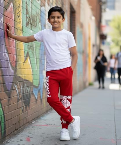 Image of KYDA KIDS 100% Cotton Track Pants for Boys | Premium Printed Soft Single Jersey Fabric | Elastic Waist Loose Fit Summer Full Length with Rib Hem (Pack of 2)